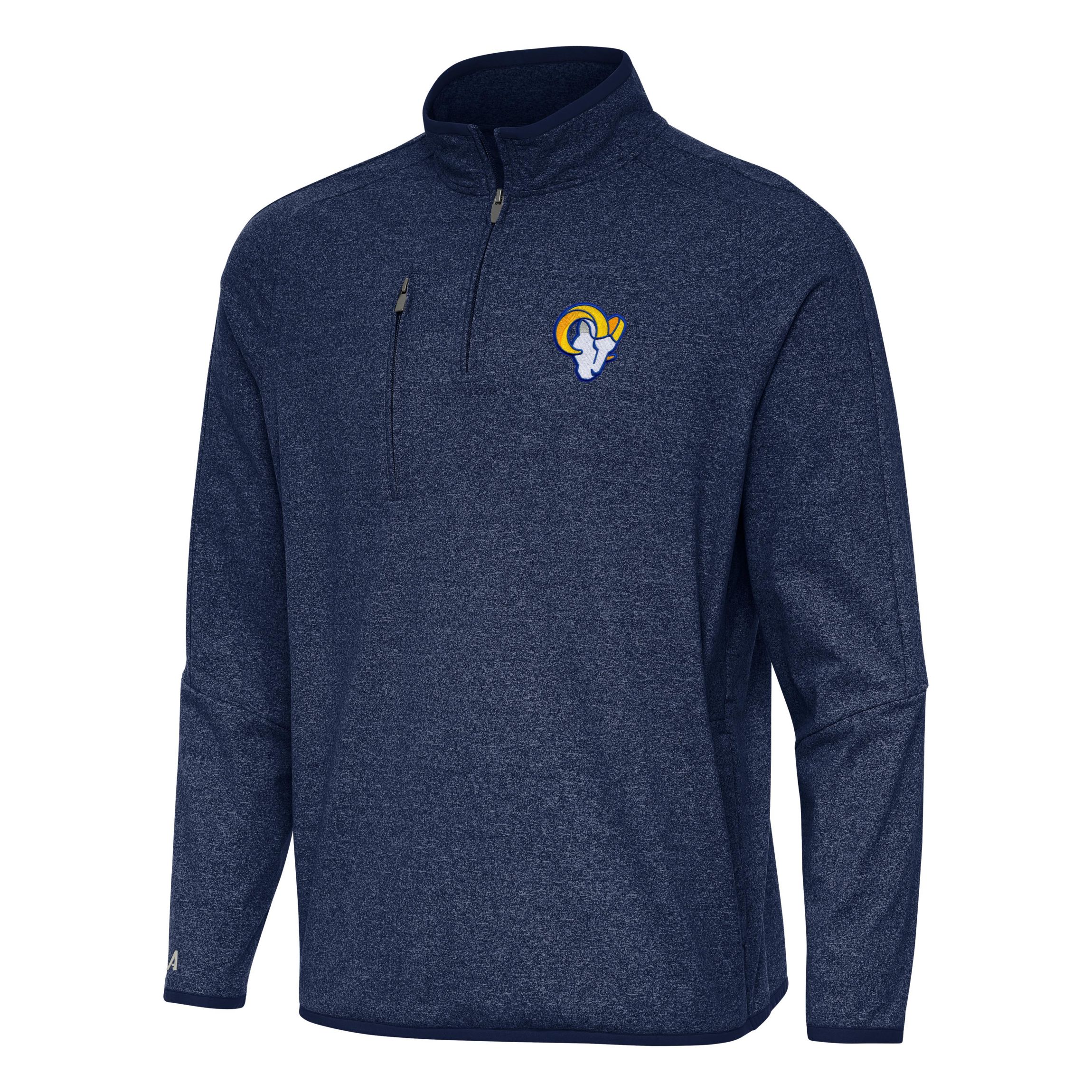 Antigua NFL Los Angeles Rams Mens Certain 1/4 Zip Pullover