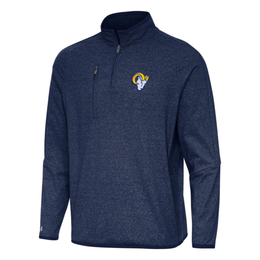 Antigua NFL Los Angeles Rams Mens Certain 1/4 Zip Pullover