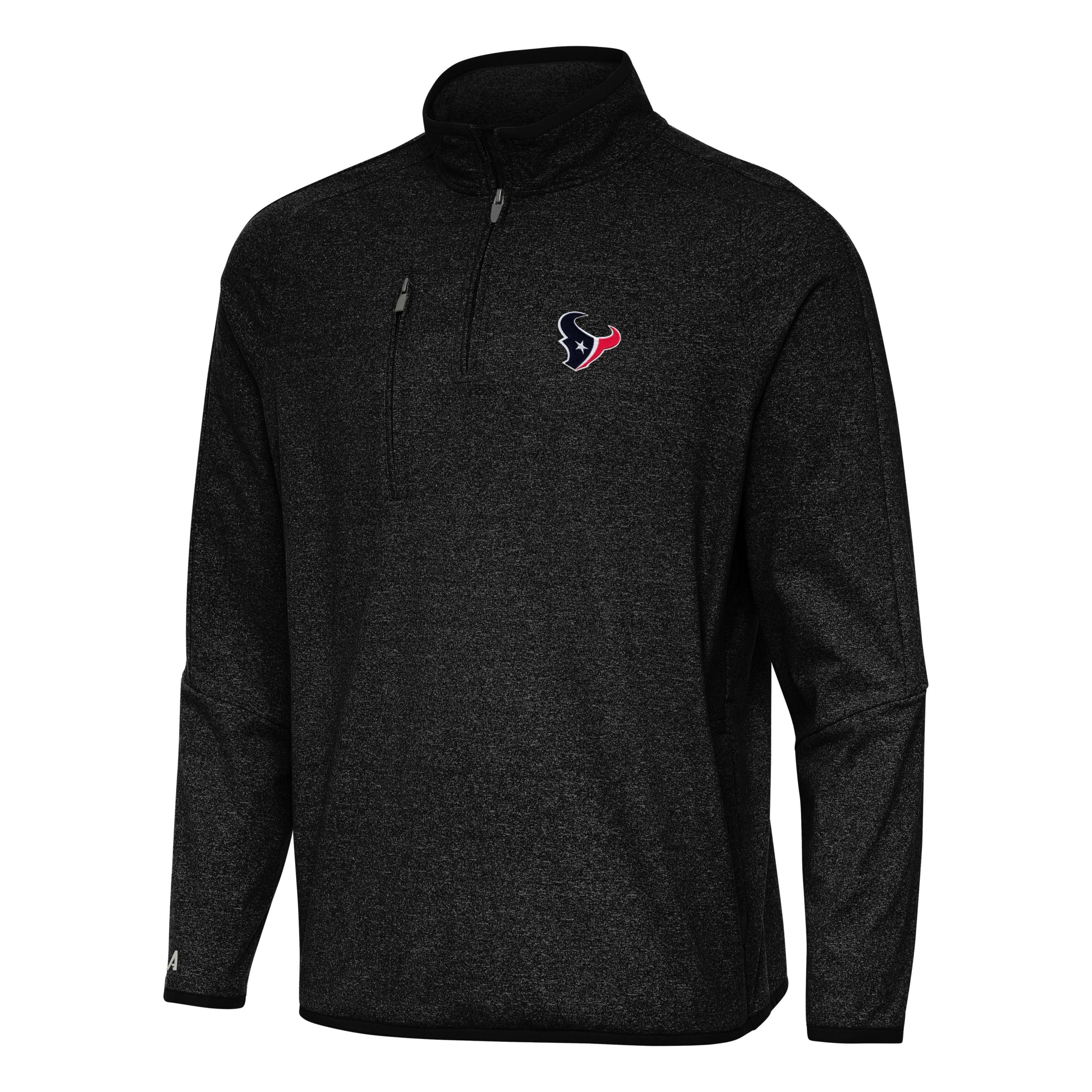 Antigua NFL Houston Texans Mens Certain 1/4 Zip Pullover