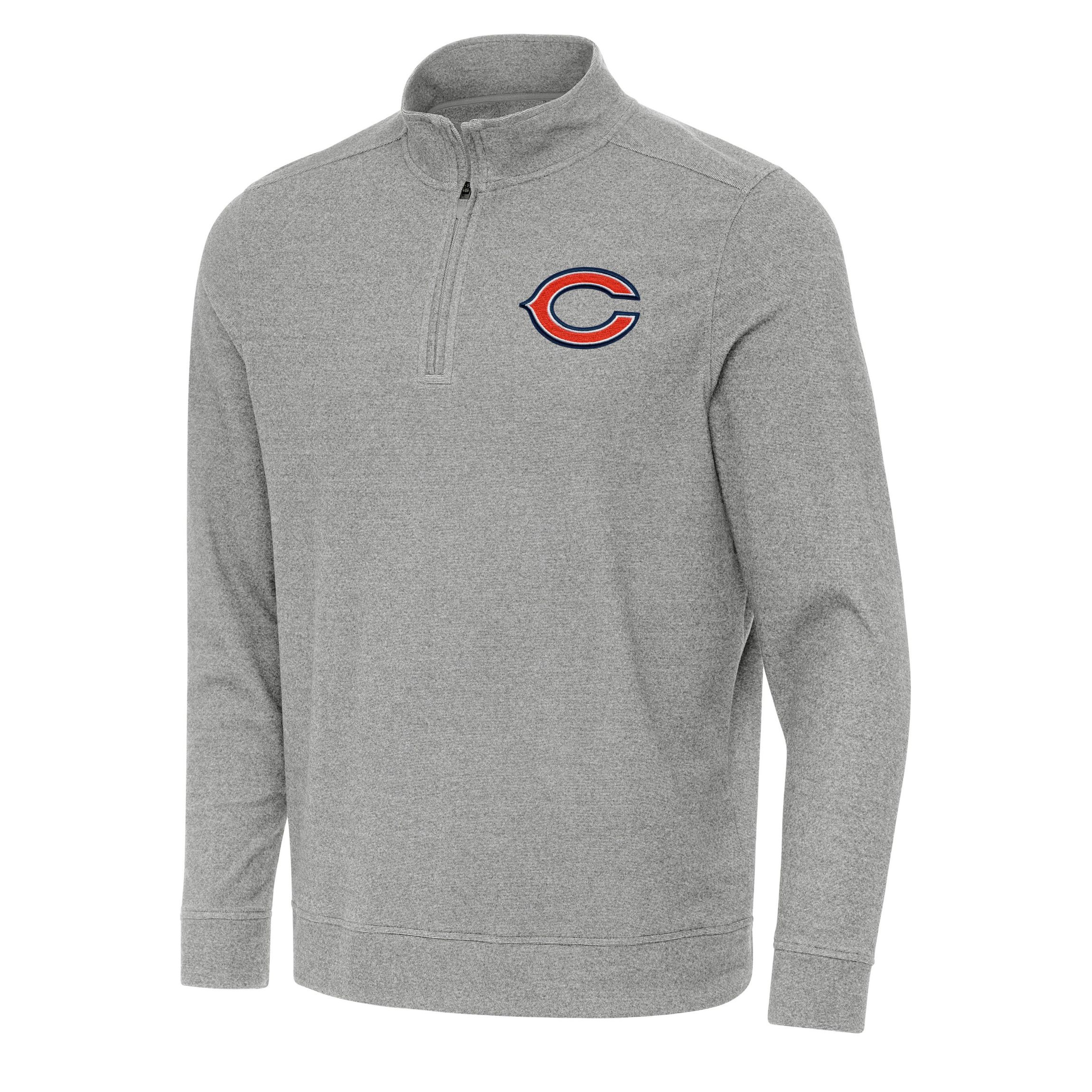 Antigua NFL Chicago Bears Mens Subtle 1/4 Zip Pullover
