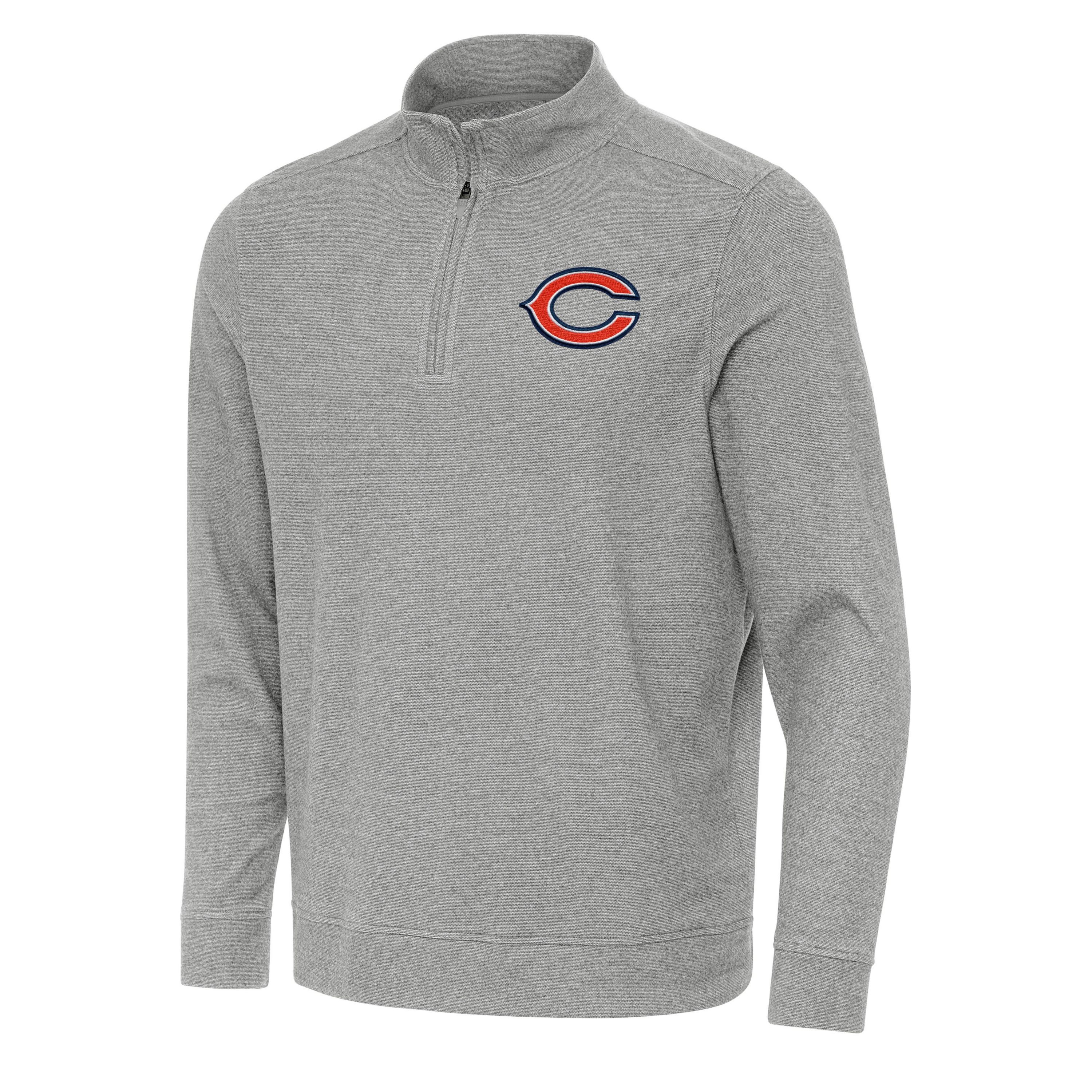 Antigua NFL Chicago Bears Mens Subtle 1/4 Zip Pullover