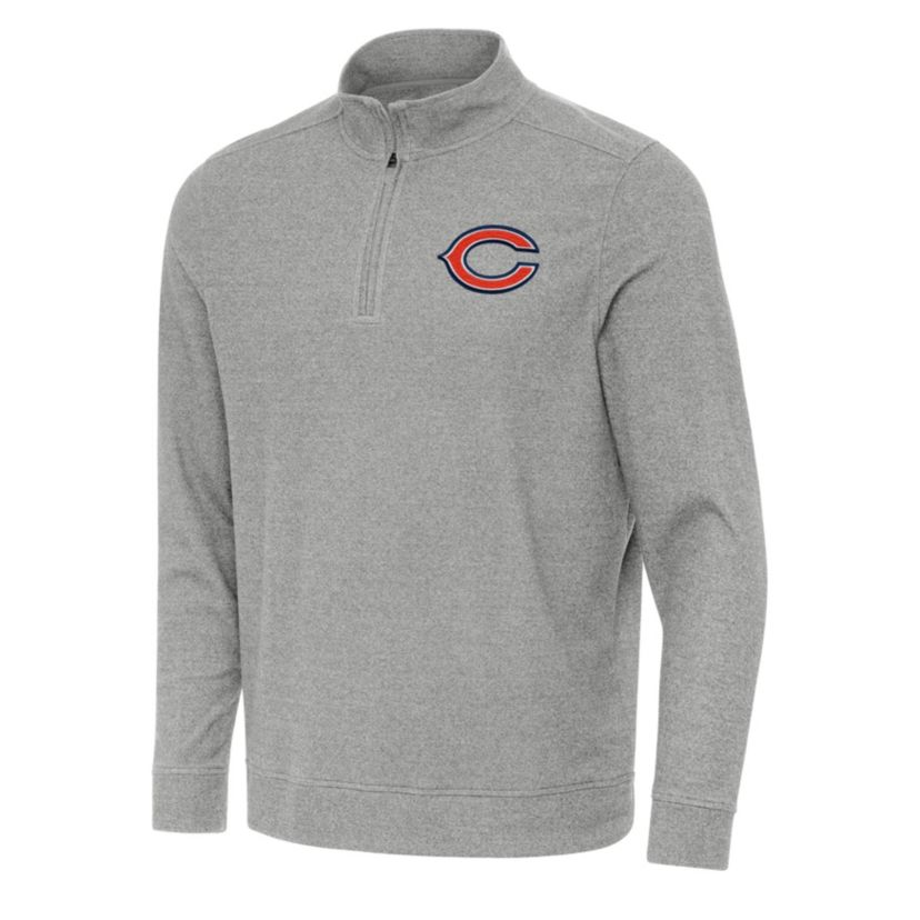 Antigua NFL Chicago Bears Mens Subtle 1/4 Zip Pullover