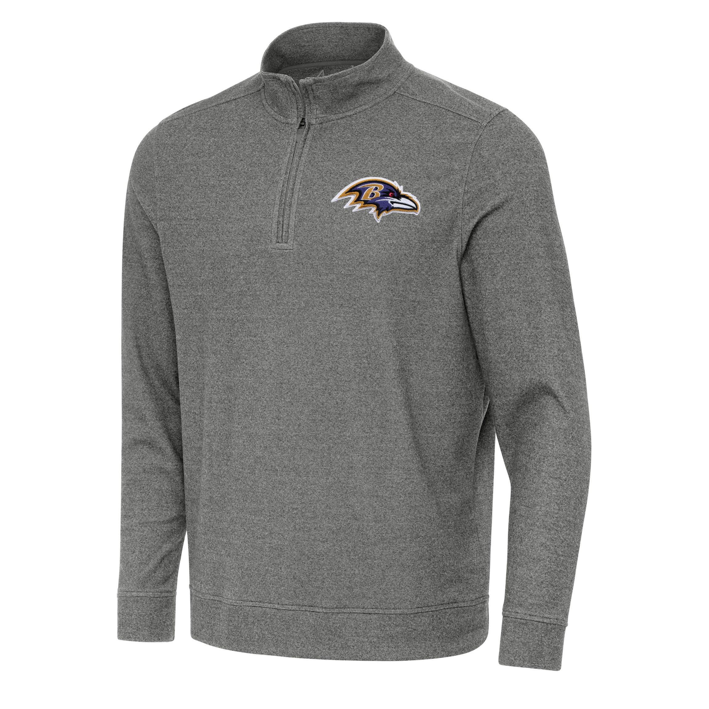 Antigua NFL Baltimore Ravens Mens Subtle 1/4 Zip Pullover