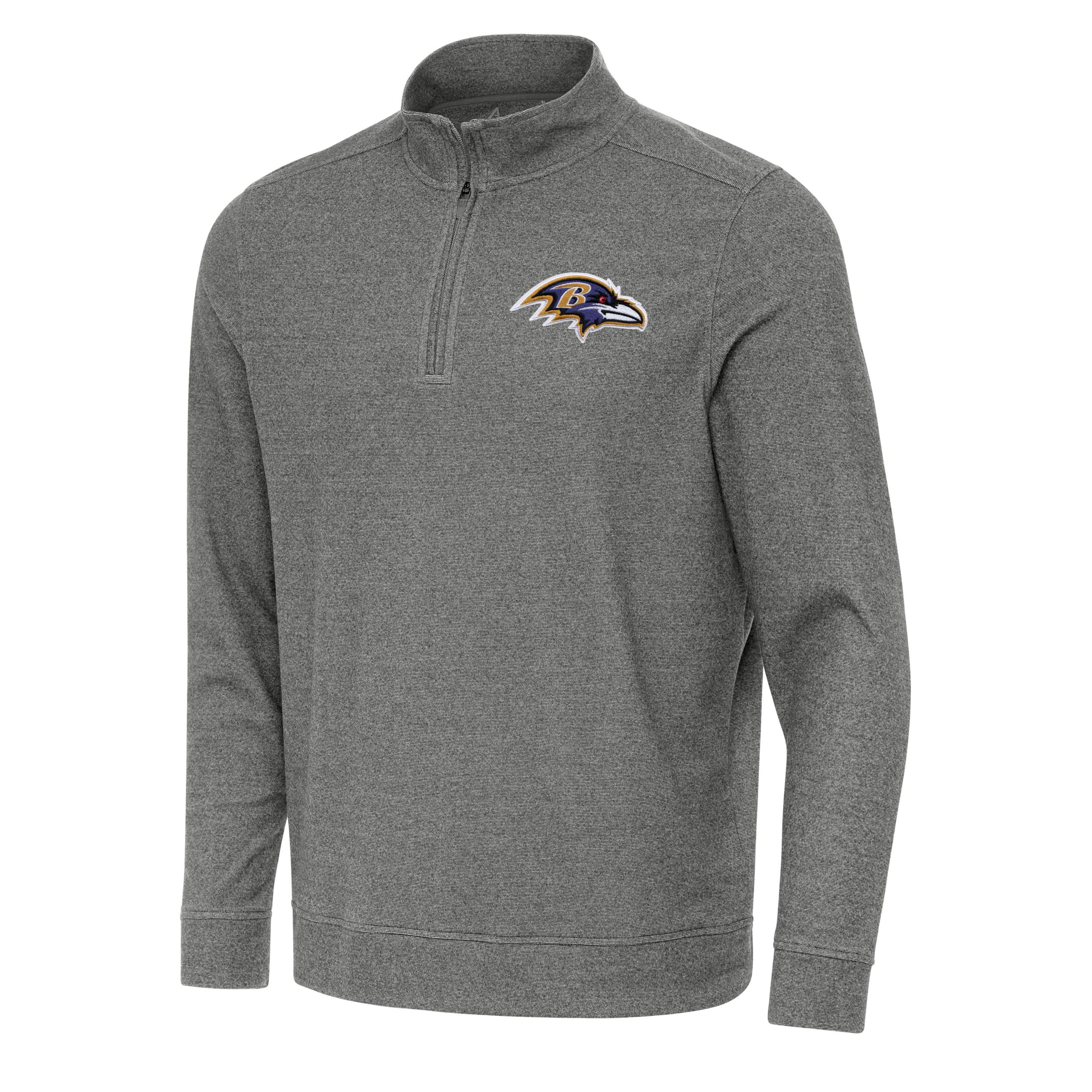 Antigua NFL Baltimore Ravens Mens Subtle 1/4 Zip Pullover