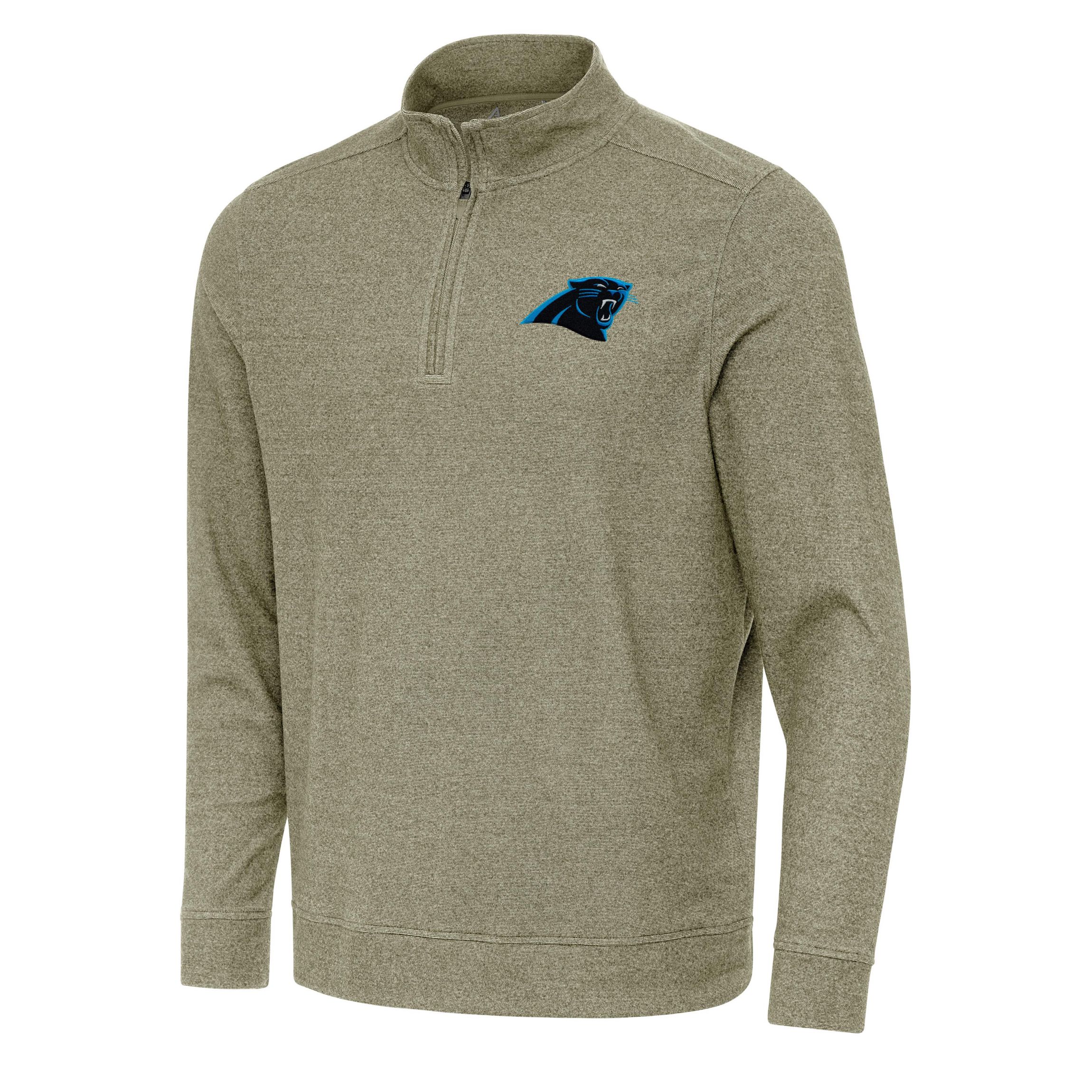 Antigua NFL Carolina Panthers Mens Subtle 1/4 Zip Pullover