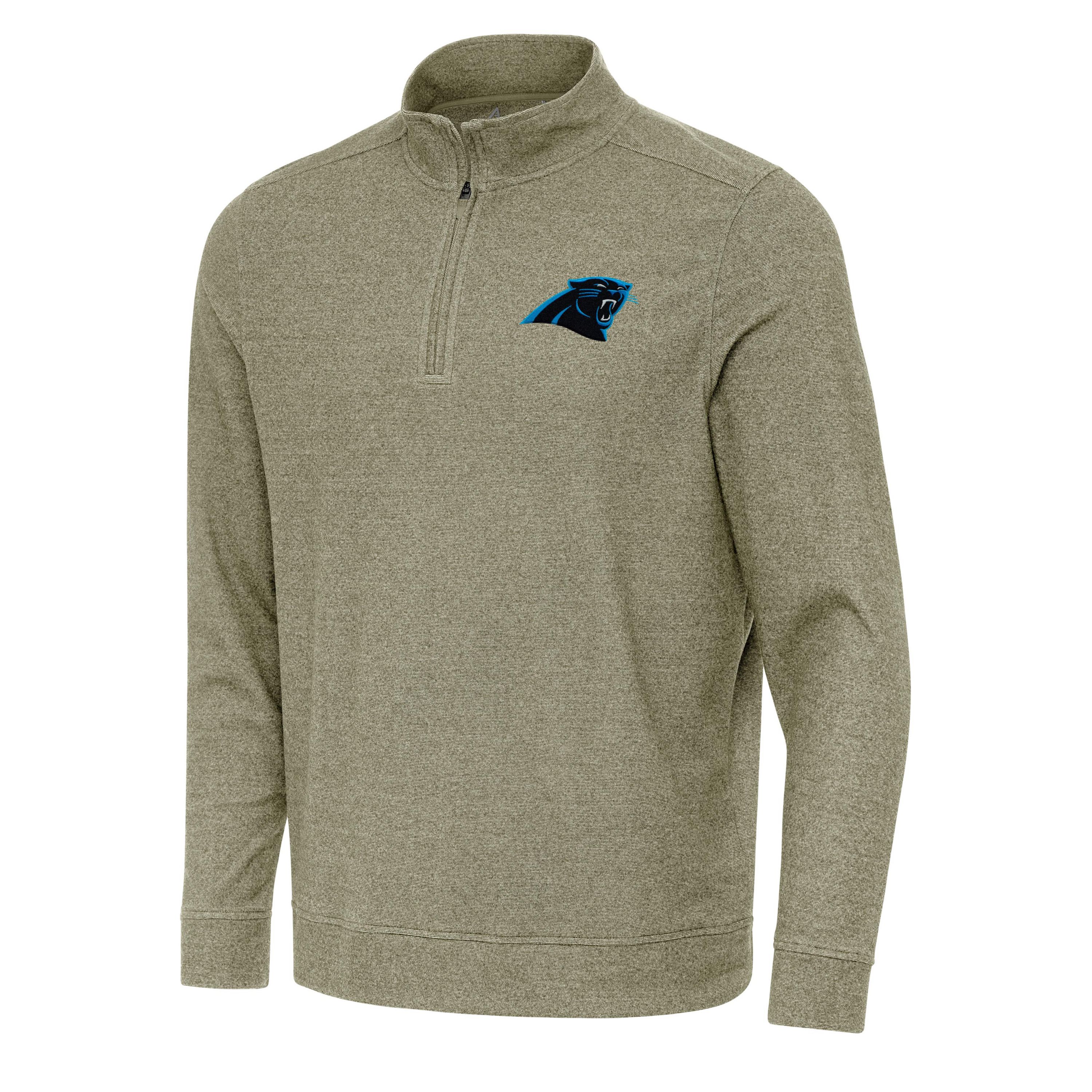 Antigua NFL Carolina Panthers Mens Subtle 1/4 Zip Pullover