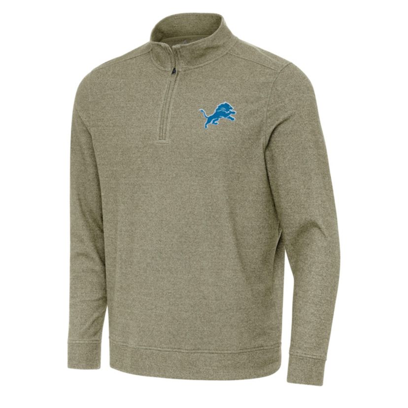 Antigua NFL Detroit Lions Mens Subtle 1/4 Zip Pullover