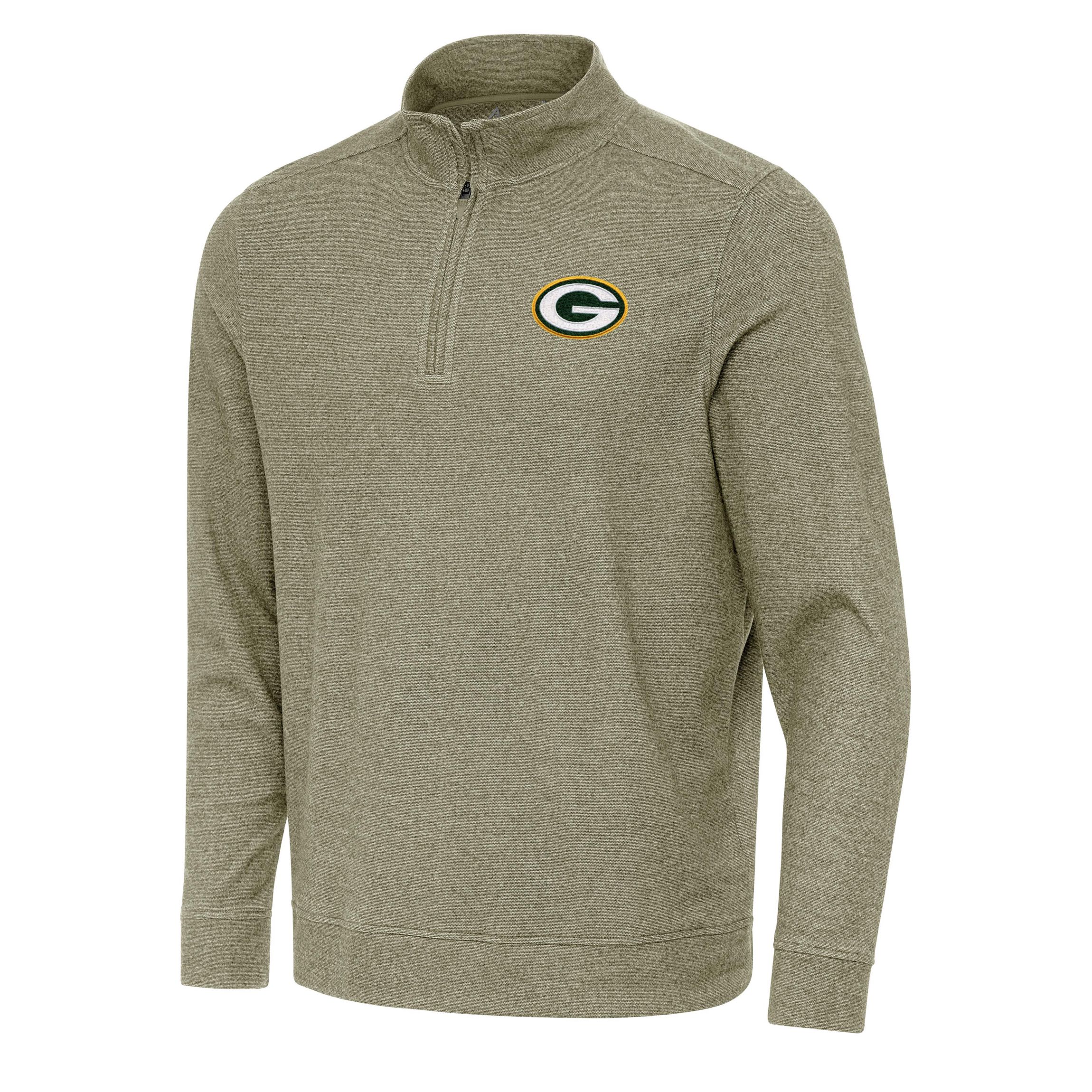 Antigua NFL Green Bay Packers Mens Subtle 1/4 Zip Pullover