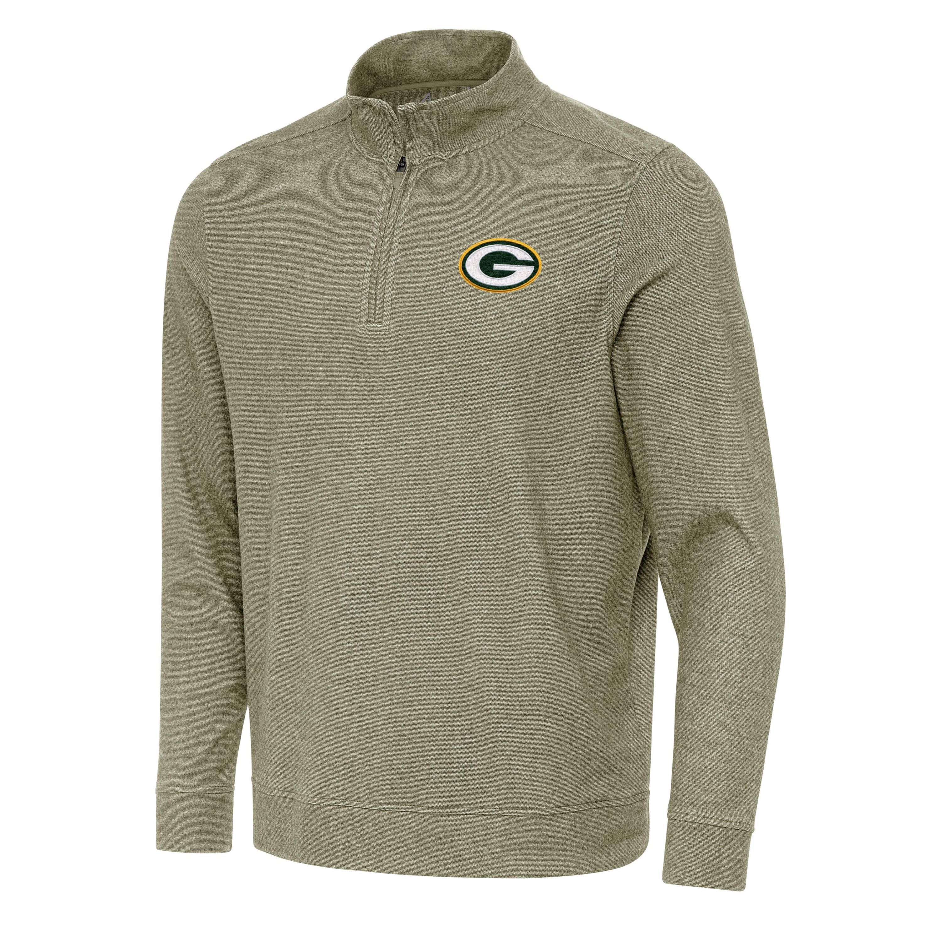 Antigua NFL Green Bay Packers Mens Subtle 1/4 Zip Pullover