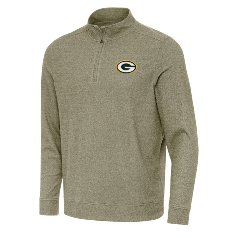 Antigua NFL Green Bay Packers Mens Subtle 1/4 Zip Pullover