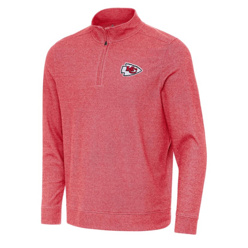 Antigua NFL Kansas City Chiefs Mens Subtle 1/4 Zip Pullover