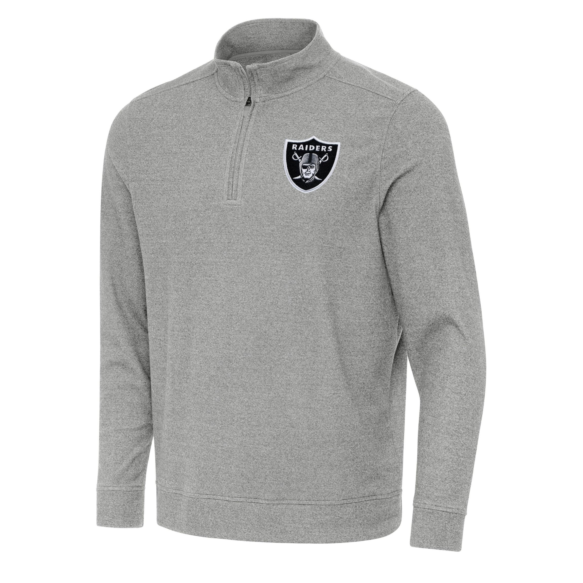 Antigua NFL Las Vegas Raiders  Mens Subtle 1/4 Zip Pullover