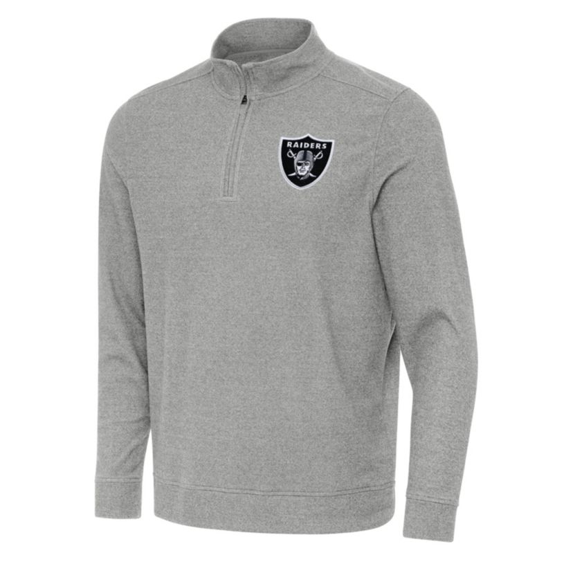 Antigua NFL Las Vegas Raiders  Mens Subtle 1/4 Zip Pullover