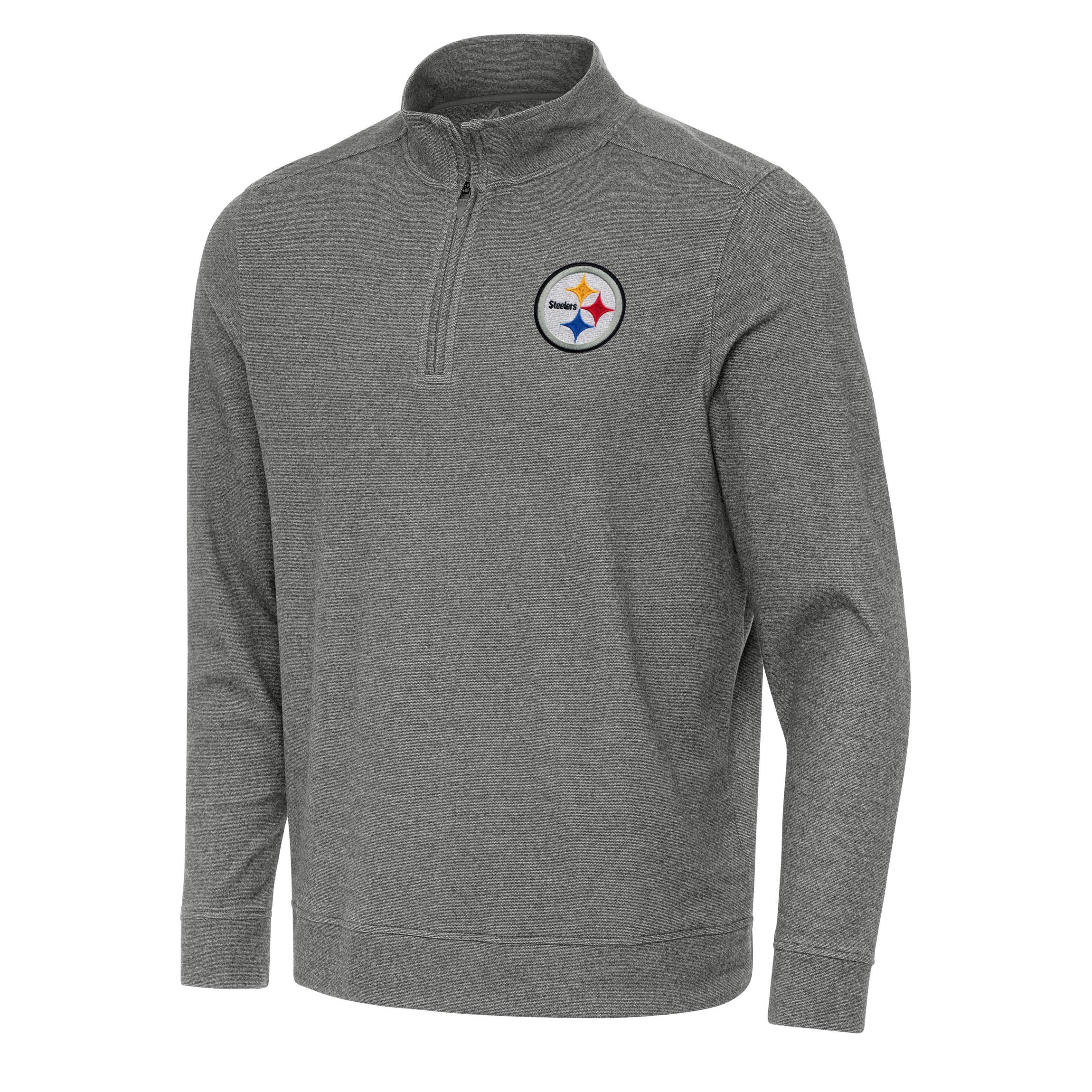Antigua NFL Pittsburgh Steelers Mens Subtle 1/4 Zip Pullover