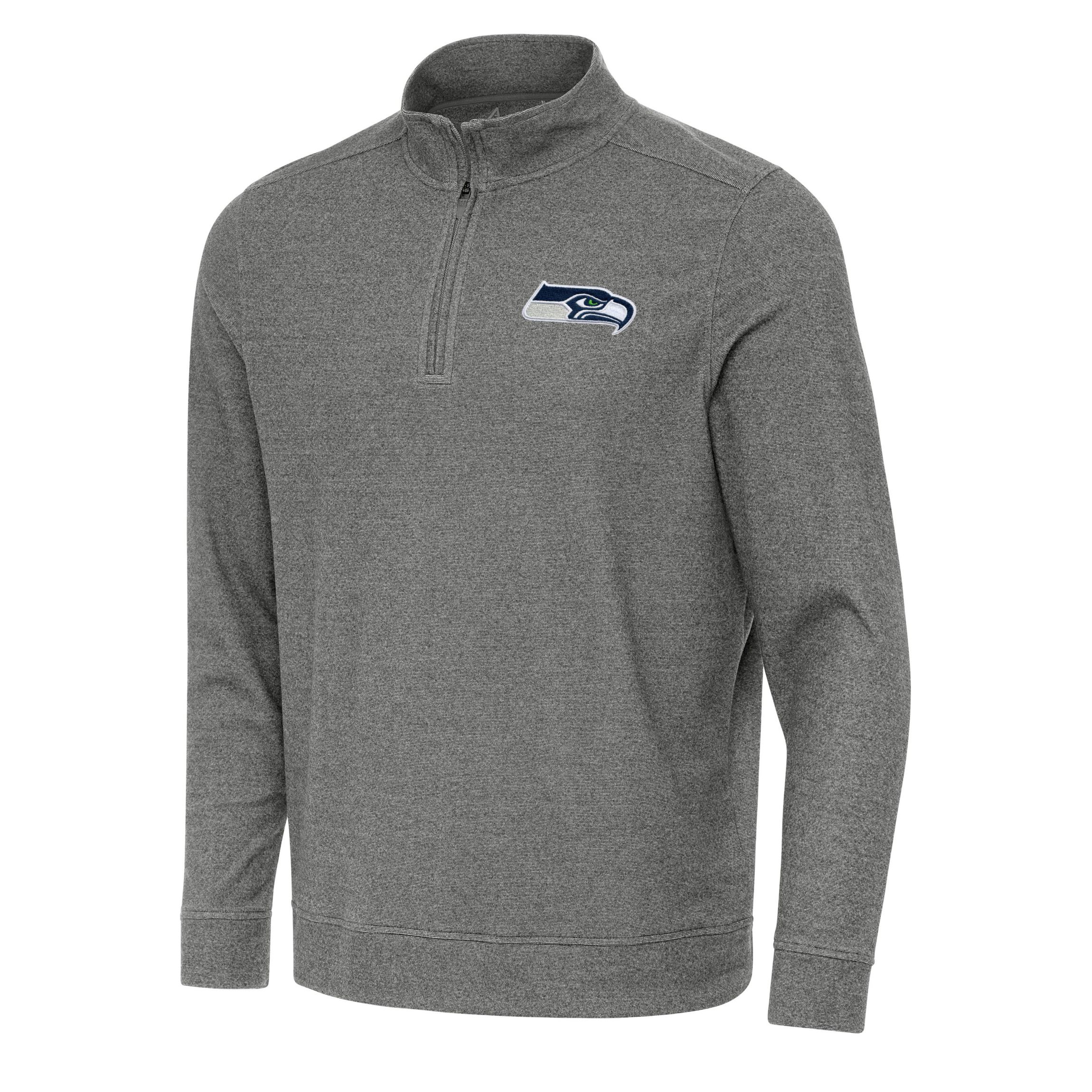 Antigua NFL Seattle Seahawks Mens Subtle 1/4 Zip Pullover