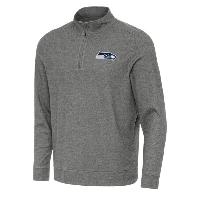 Antigua NFL Seattle Seahawks Mens Subtle 1/4 Zip Pullover