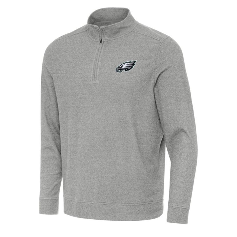 Antigua NFL Philadelphia Eagles Mens Subtle 1/4 Zip Pullover