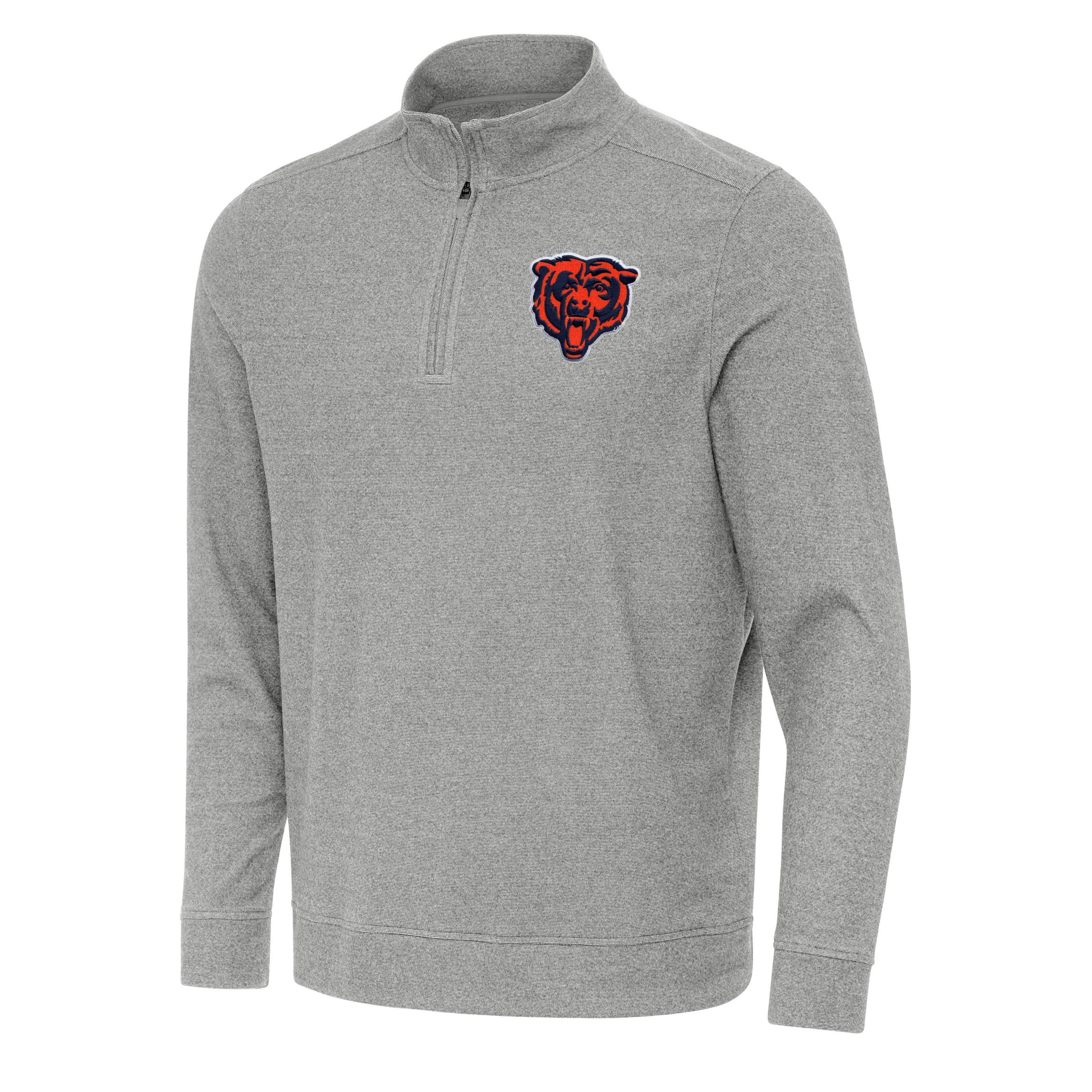 Antigua NFL Chicago Bears Mens Subtle 1/4 Zip Pullover