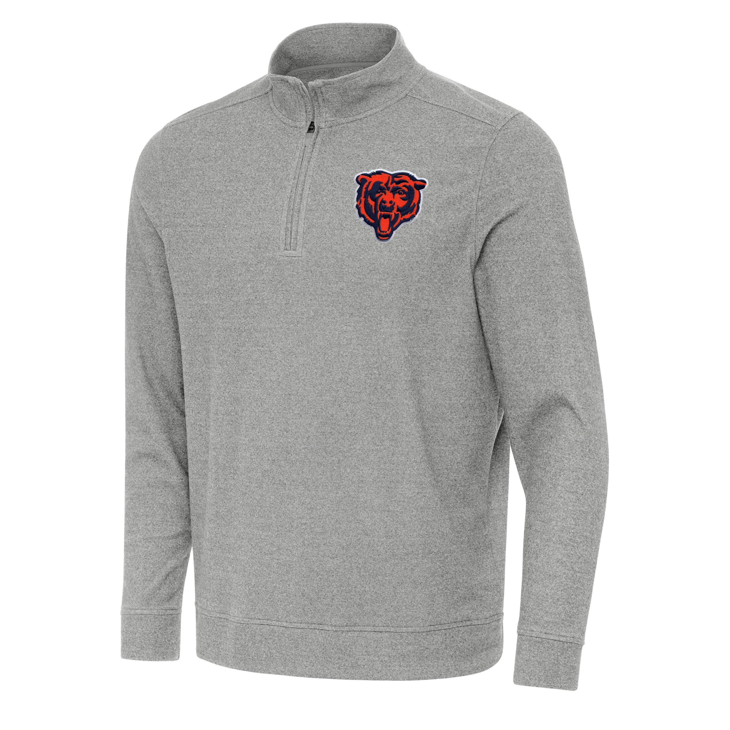 Antigua NFL Chicago Bears Mens Subtle 1/4 Zip Pullover