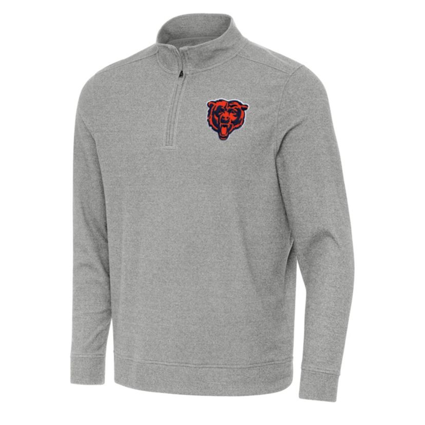 Antigua NFL Chicago Bears Mens Subtle 1/4 Zip Pullover