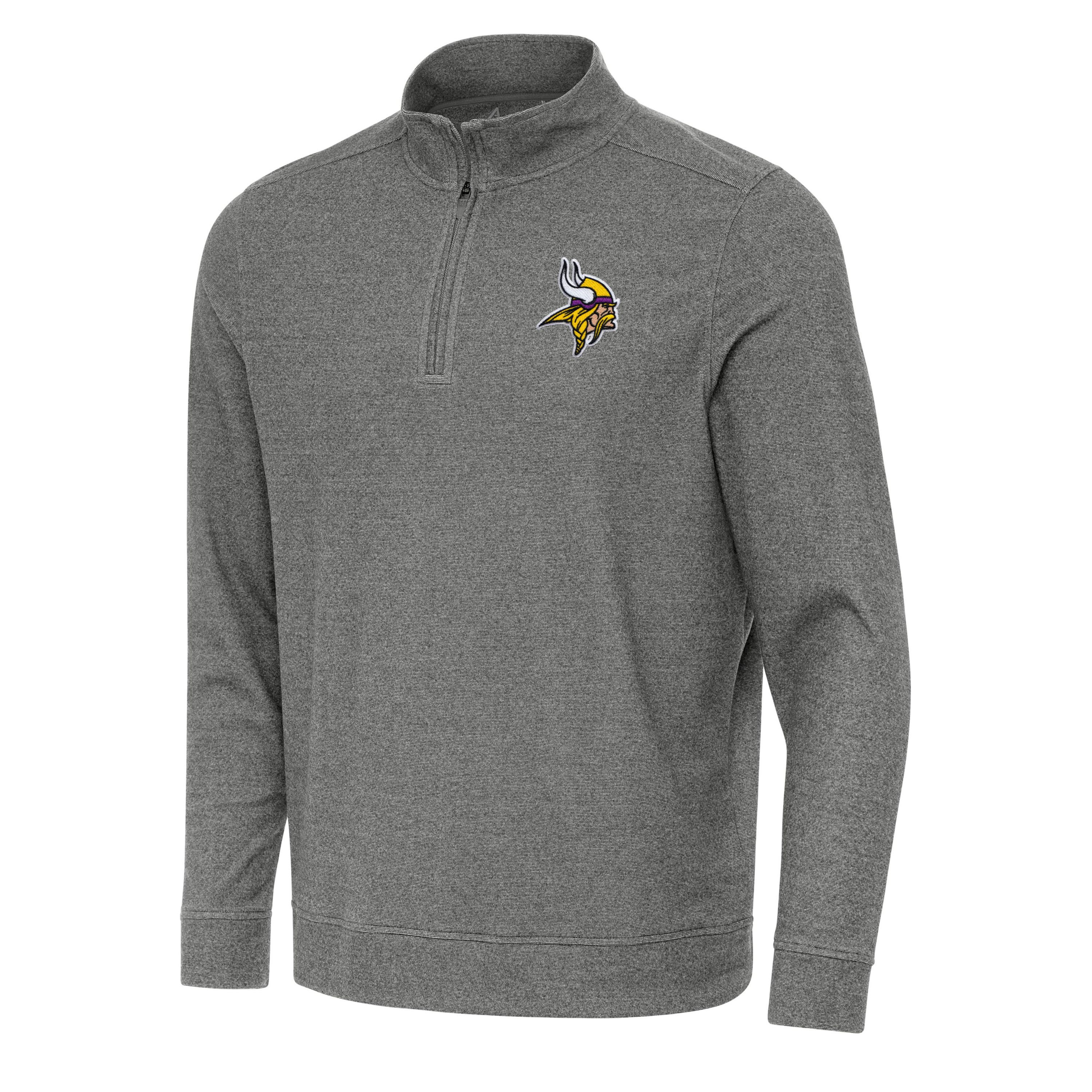 Antigua NFL Minnesota Vikings Mens Subtle 1/4 Zip Pullover