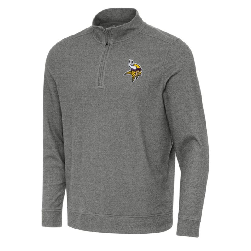 Antigua NFL Minnesota Vikings Mens Subtle 1/4 Zip Pullover