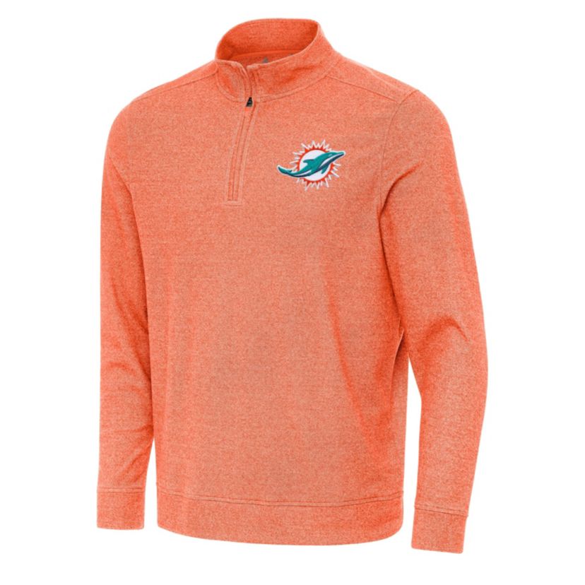 Antigua NFL Miami Dolphins Mens Subtle 1/4 Zip Pullover