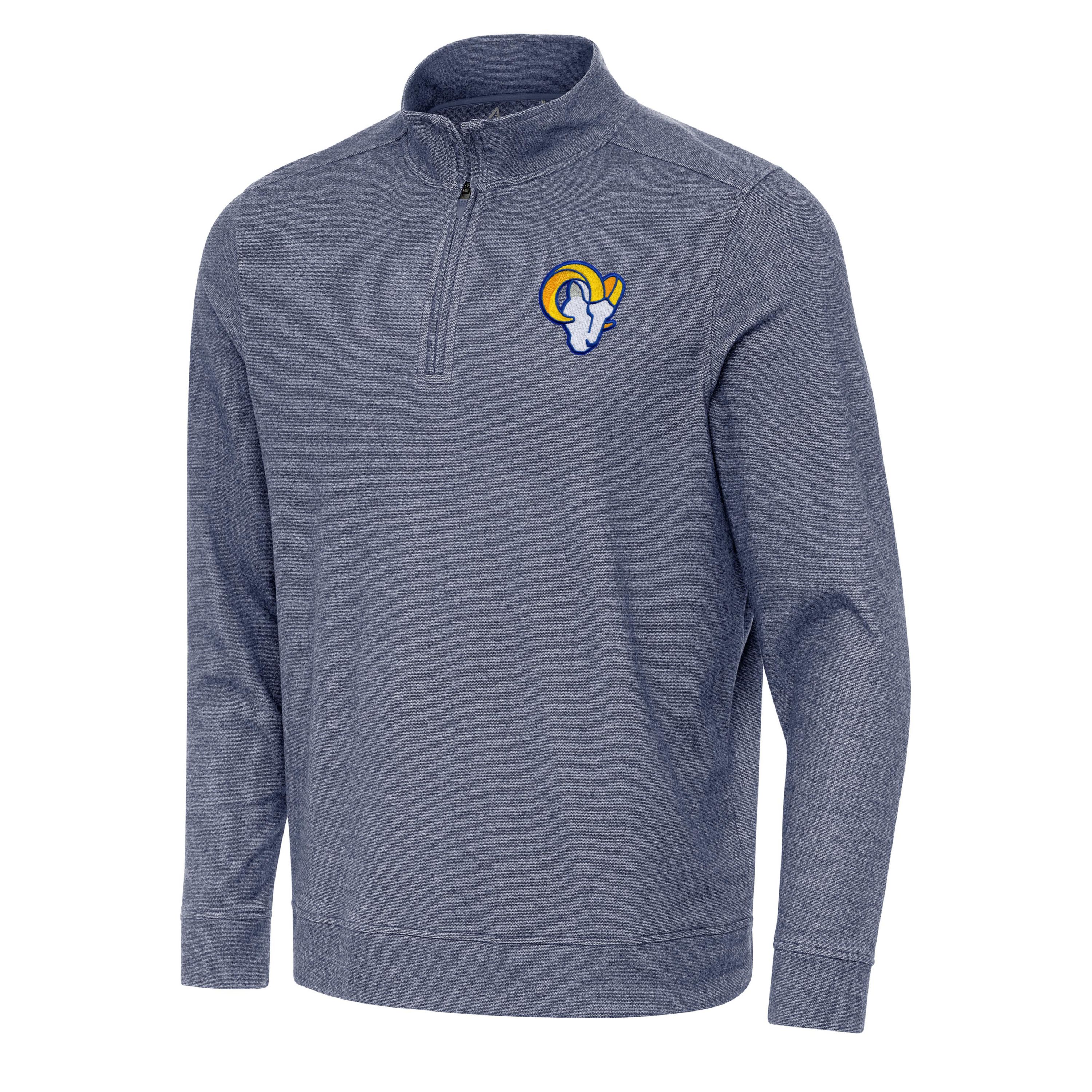 Antigua NFL Los Angeles Rams Mens Subtle 1/4 Zip Pullover