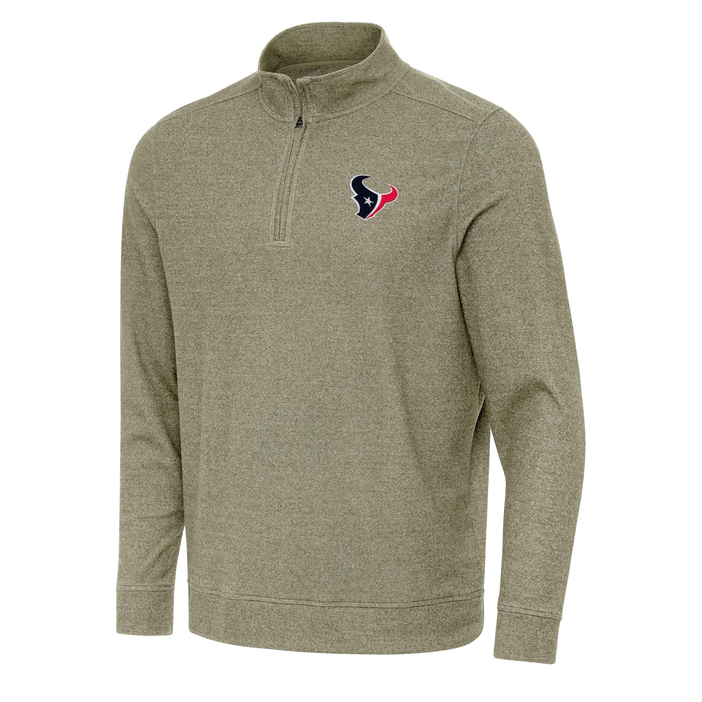 Antigua NFL Houston Texans Mens Subtle 1/4 Zip Pullover