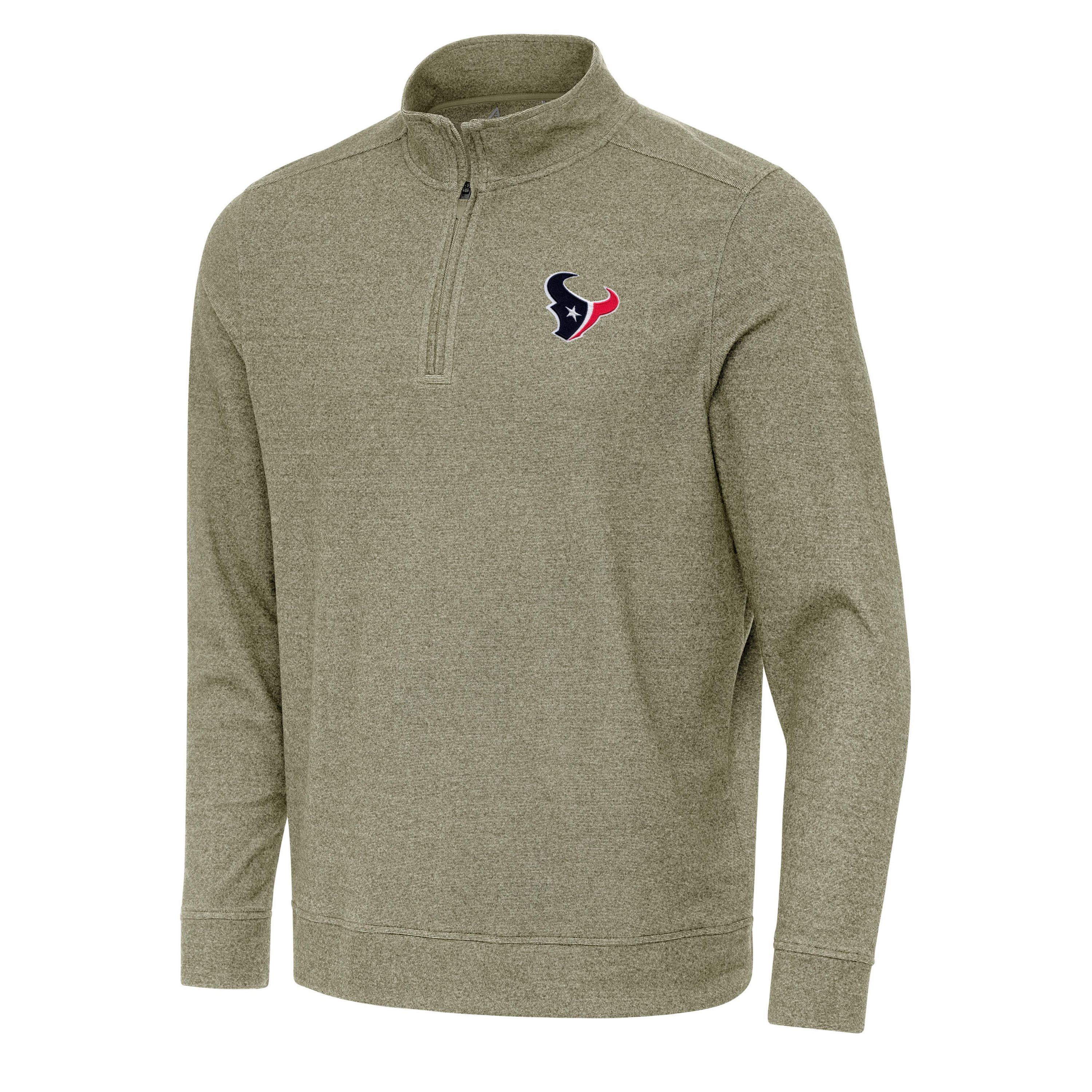Antigua NFL Houston Texans Mens Subtle 1/4 Zip Pullover