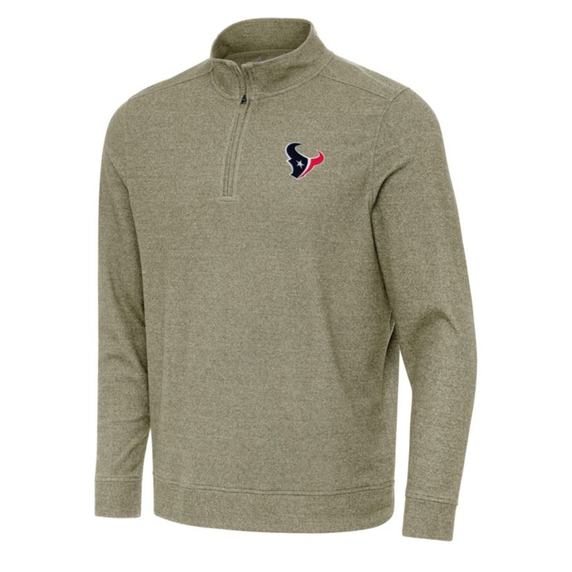 Antigua NFL Houston Texans Mens Subtle 1/4 Zip Pullover