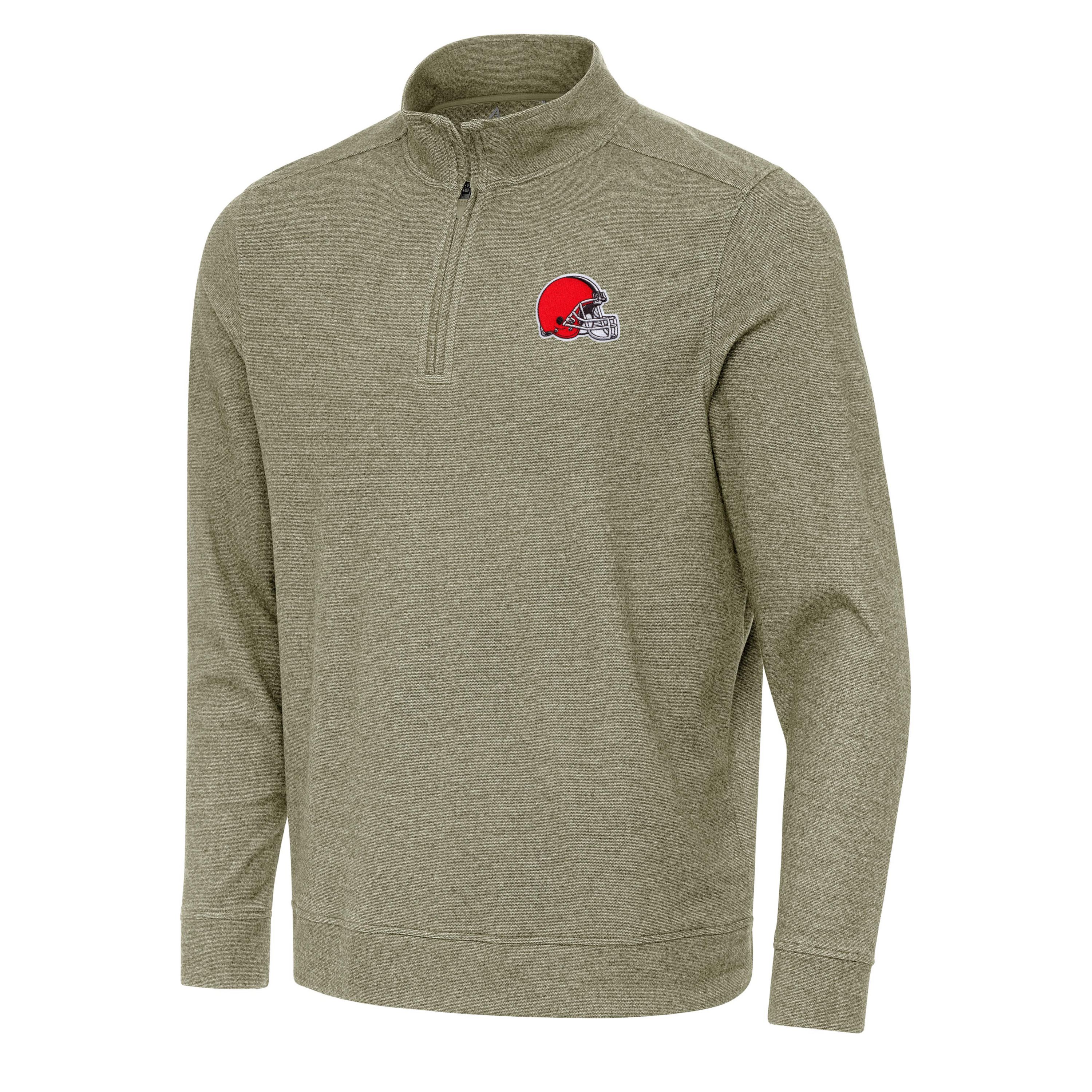 Antigua NFL Cleveland Browns Mens Subtle 1/4 Zip Pullover