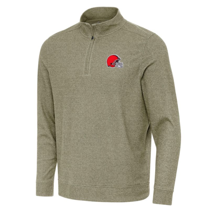 Antigua NFL Cleveland Browns Mens Subtle 1/4 Zip Pullover