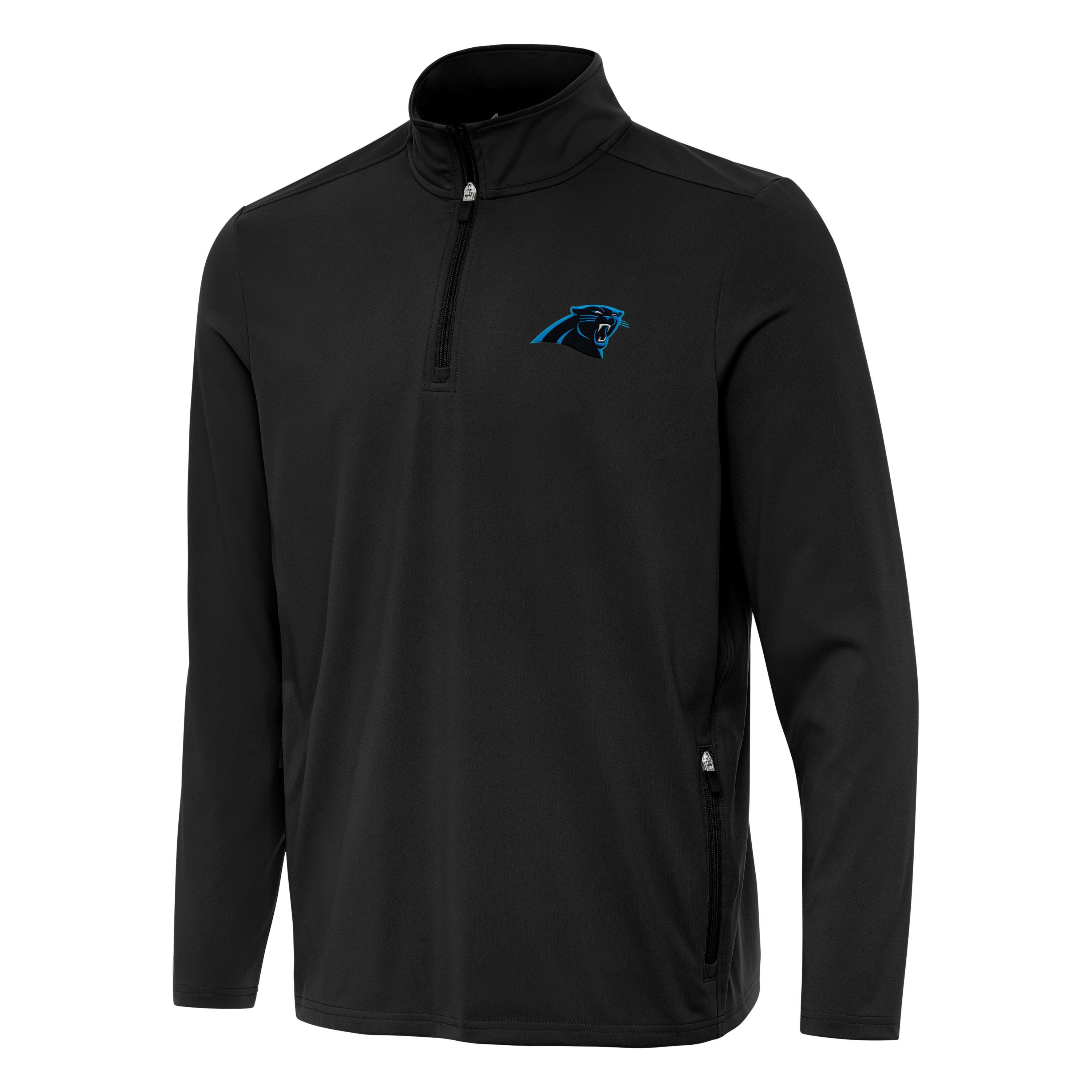 Antigua NFL Carolina Panthers Mens Perilous 1/4 Zip Pullover