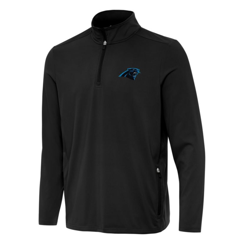 Antigua NFL Carolina Panthers Mens Perilous 1/4 Zip Pullover