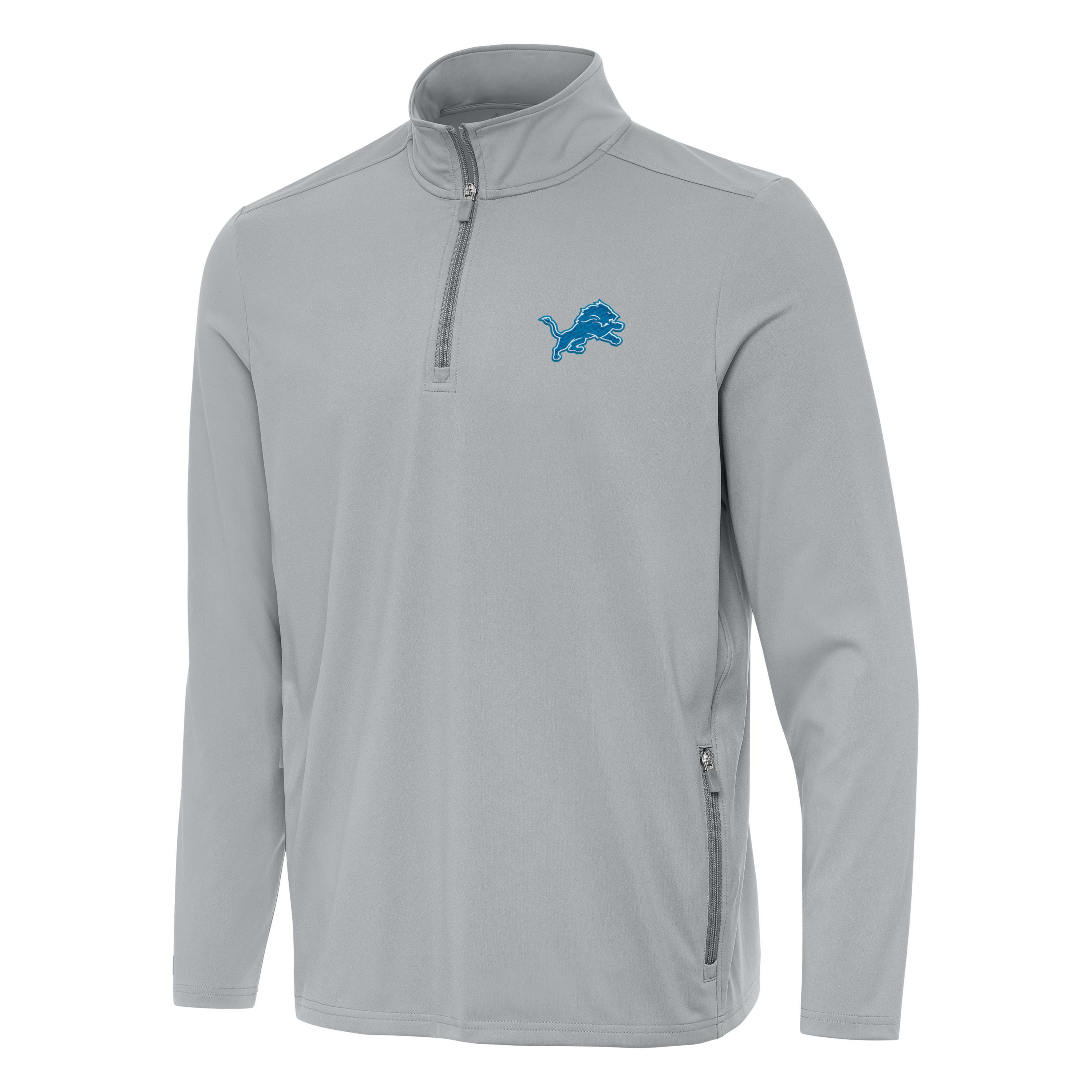 Antigua NFL Detroit Lions Mens Perilous 1/4 Zip Pullover