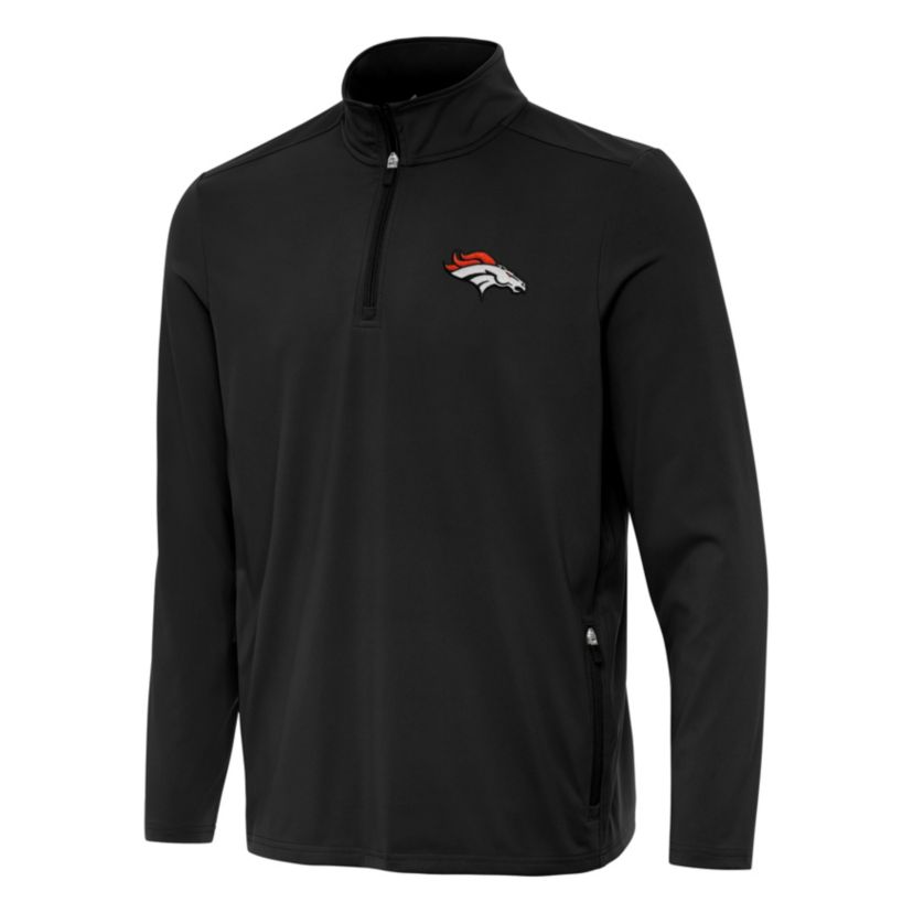 Antigua NFL Denver Broncos Mens Perilous 1/4 Zip Pullover
