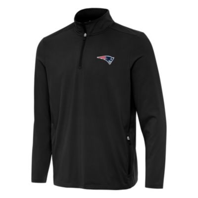 Antigua NFL New England Patriots Men's Perilous 1/4 Zip Pullover, Black, Medium -  0198658388899