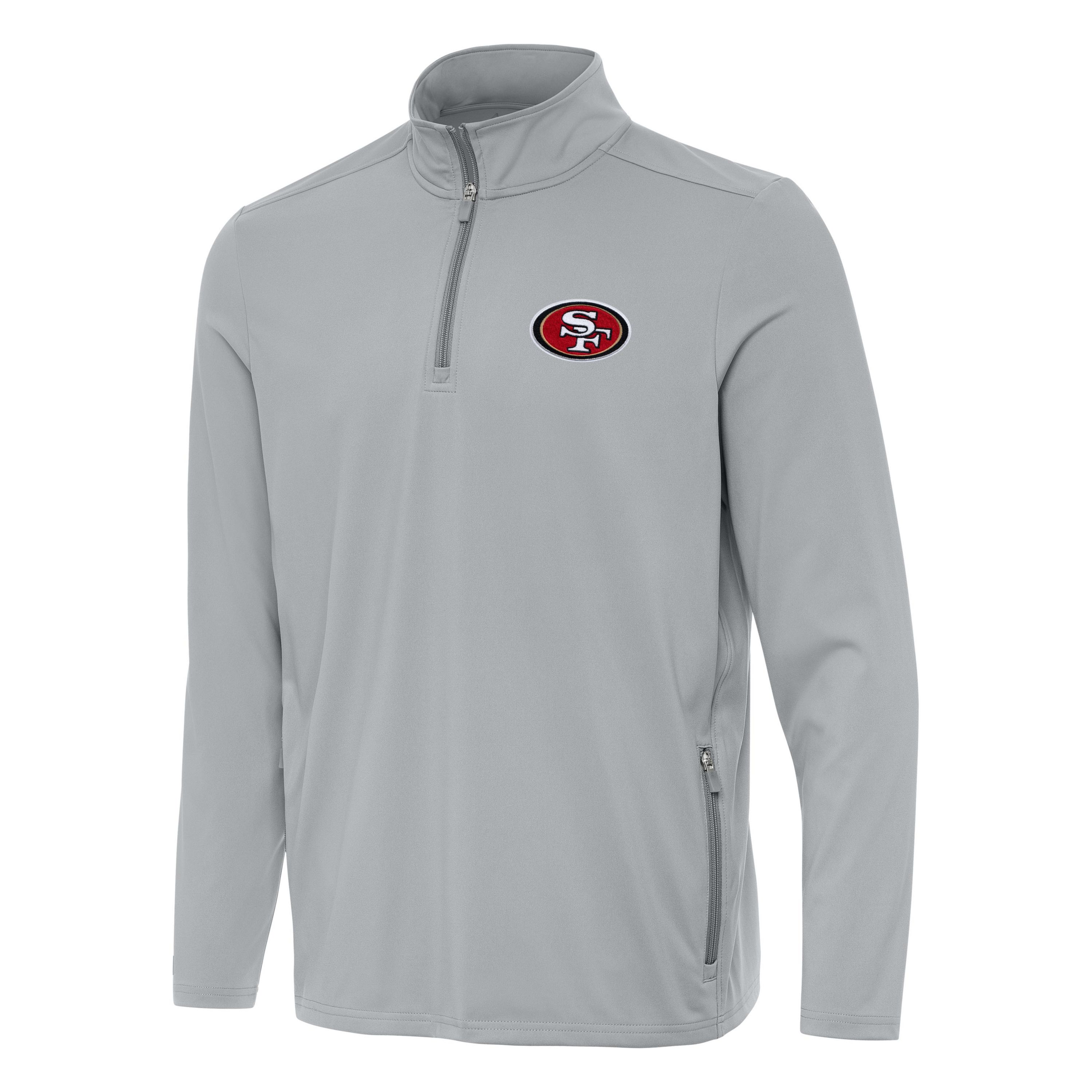 Antigua NFL San Francisco 49ers Mens Perilous 1/4 Zip Pullover