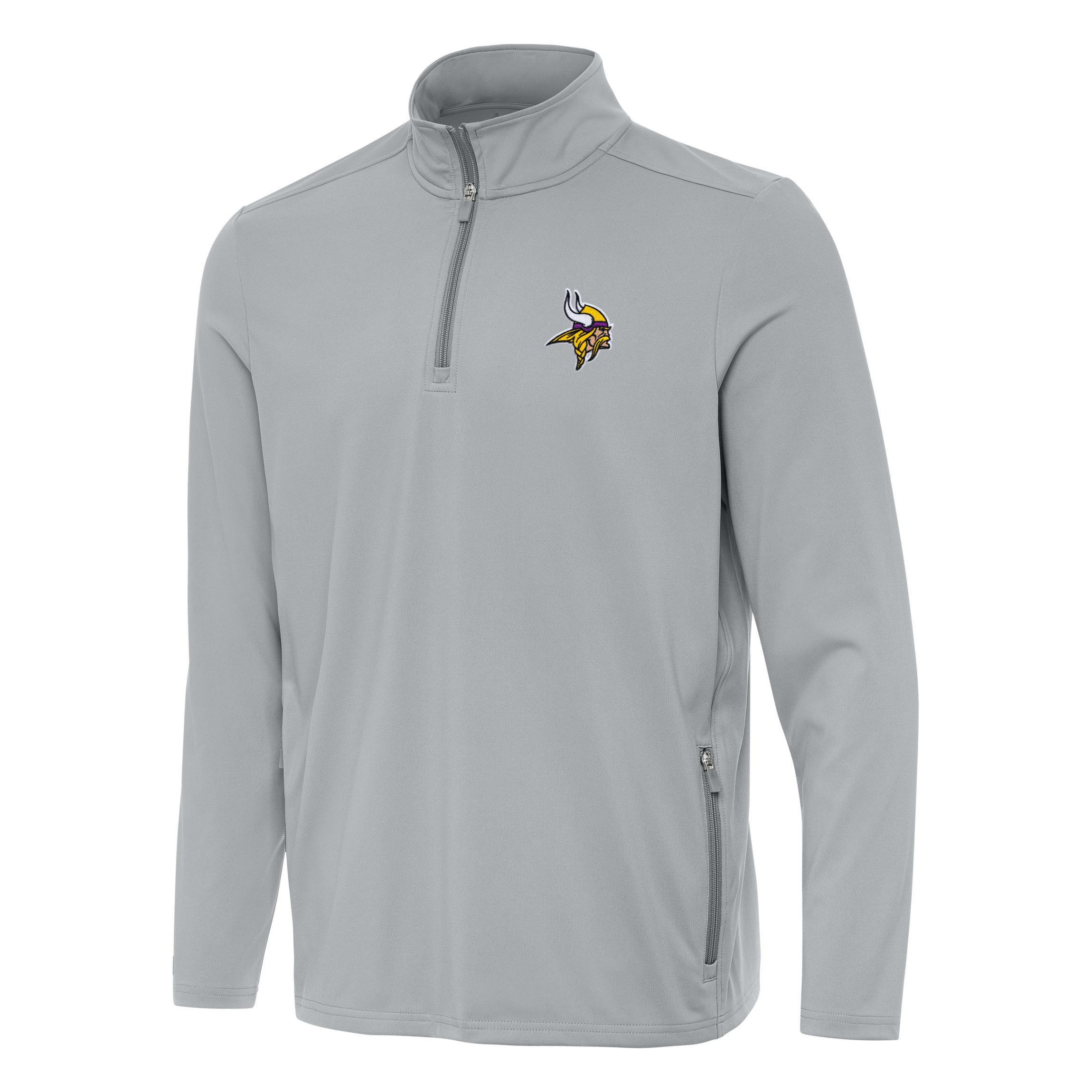 Antigua NFL Minnesota Vikings Mens Perilous 1/4 Zip Pullover