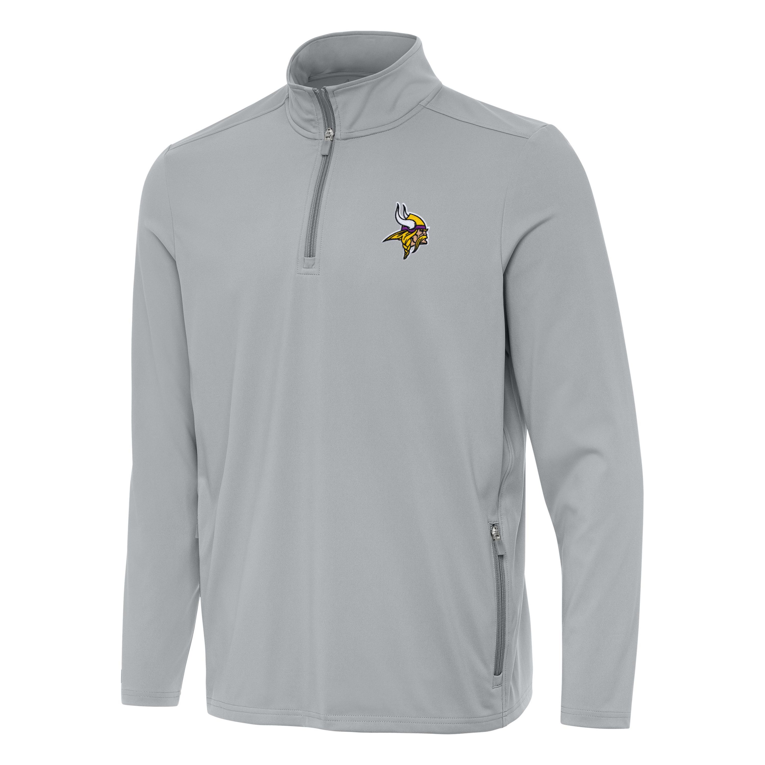 Antigua NFL Minnesota Vikings Mens Perilous 1/4 Zip Pullover