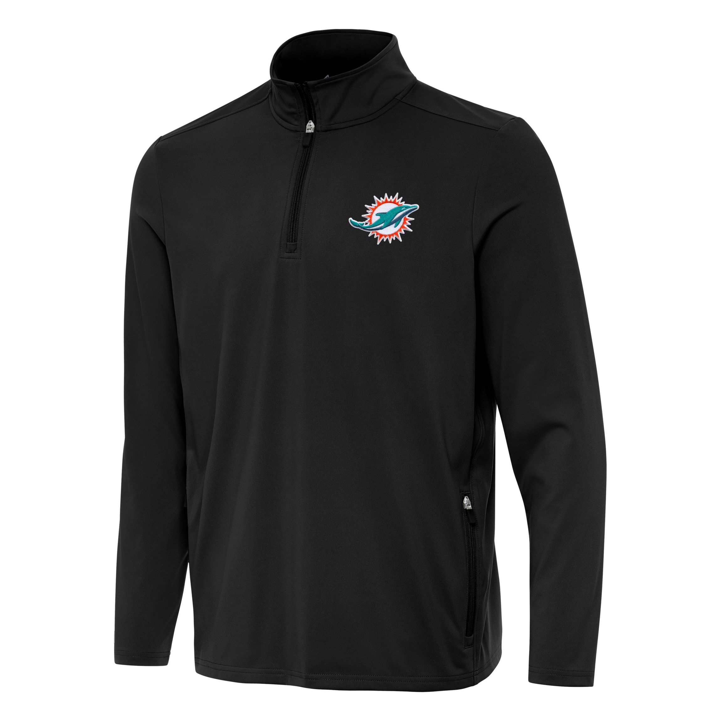 Antigua NFL Miami Dolphins Mens Perilous 1/4 Zip Pullover