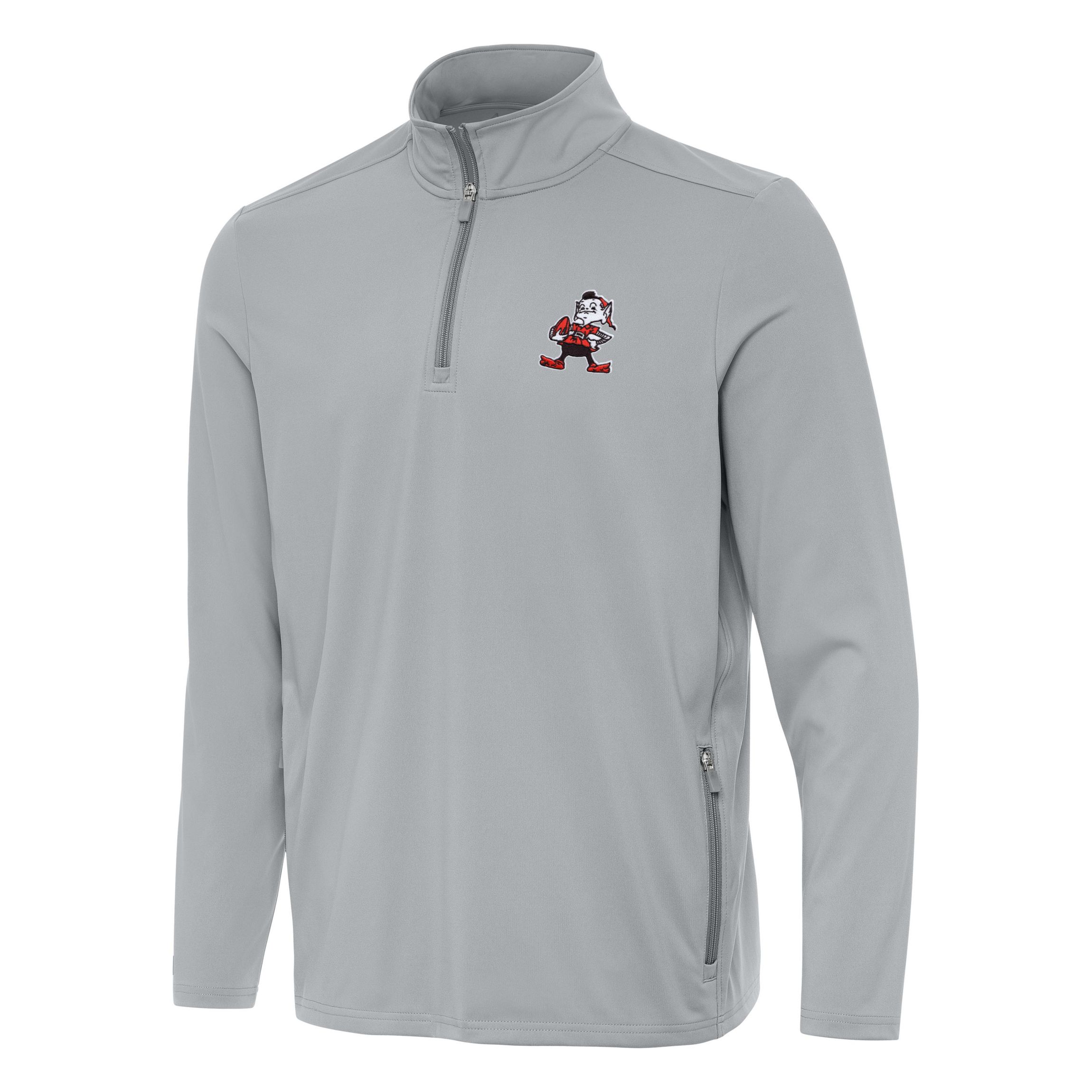 Antigua NFL Cleveland Browns Mens Perilous 1/4 Zip Pullover