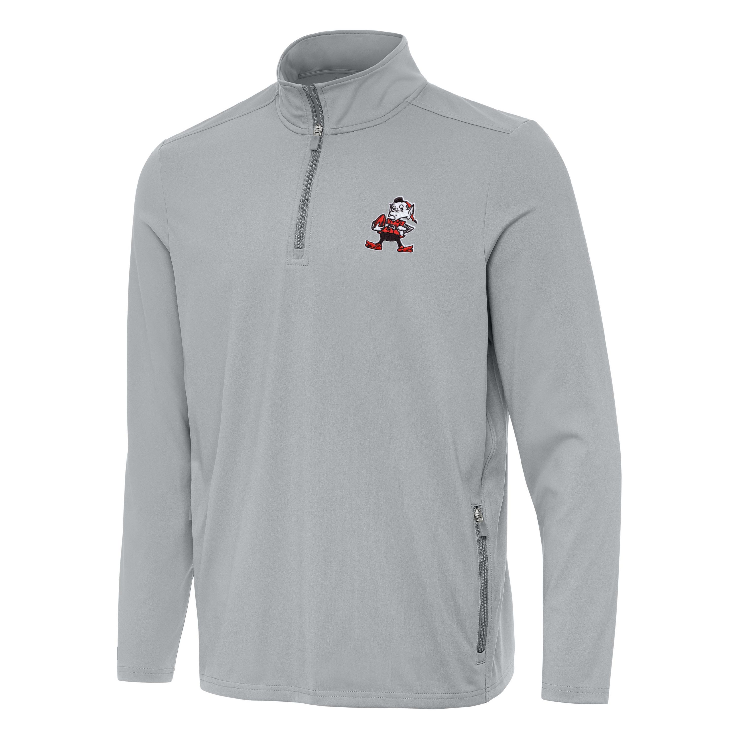 Antigua NFL Cleveland Browns Mens Perilous 1/4 Zip Pullover