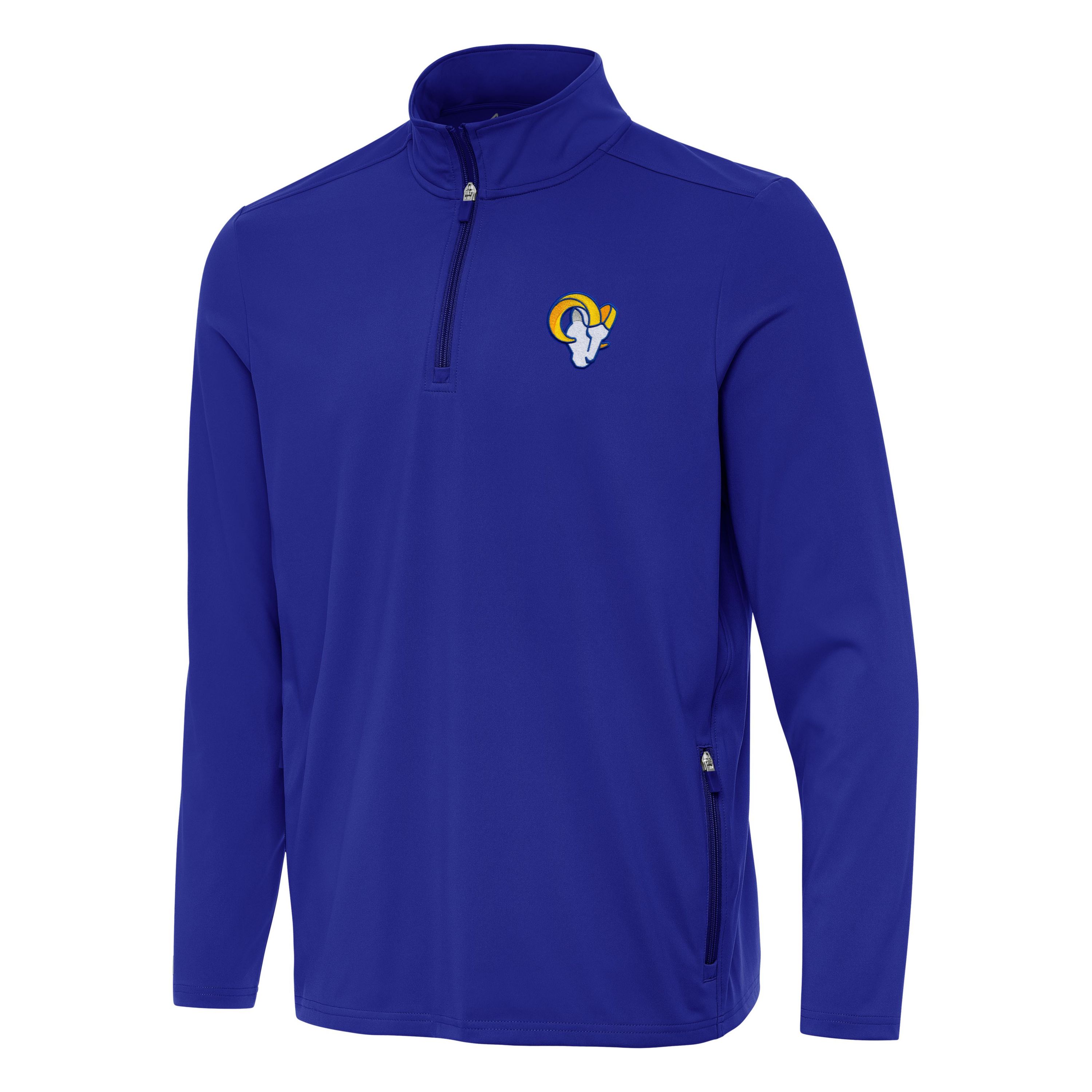 Antigua NFL Los Angeles Rams Mens Perilous 1/4 Zip Pullover