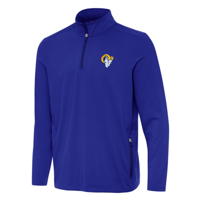 Antigua NFL Los Angeles Rams Mens Perilous 1/4 Zip Pullover