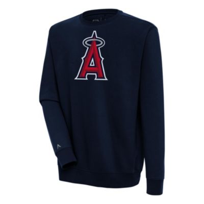 Antigua Men's MLB Los Angeles Angels Victory Pullover Sweatshirt, Navy Blue, Medium