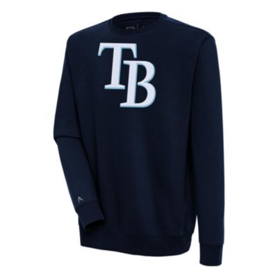 Antigua Men's MLB Tampa Bay Rays Victory Pullover Sweatshirt, Navy Blue, Medium