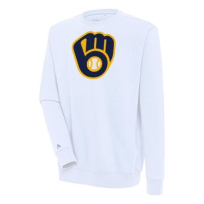 Antigua Men's MLB Milwaukee Brewers Victory Pullover Sweatshirt