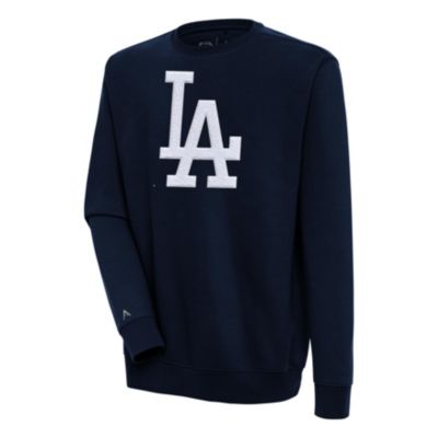 Antigua Men's MLB Los Angeles Dodgers Victory Crewneck Chenille Pullover Sweatshirt